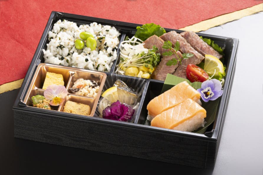 特選ます寿司弁当 ~選べるメイン5種~ 特選牛ステーキ